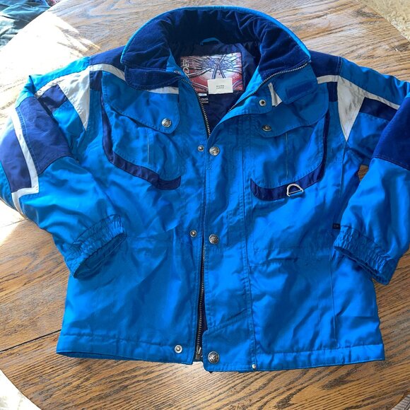 SPYDER blue insulated jacket/beautiful/kids 16 - Picture 1 of 8
